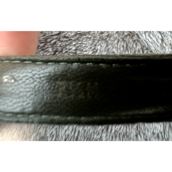 Report Olive Green Leather Huarache Style Wedge Heels Womens Size 7.5 Y2K - Picture 7 of 9